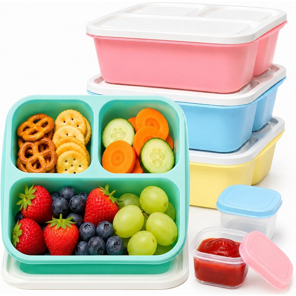 Food Snacks Healthy - Контейнеры для еды с 3 отделениями