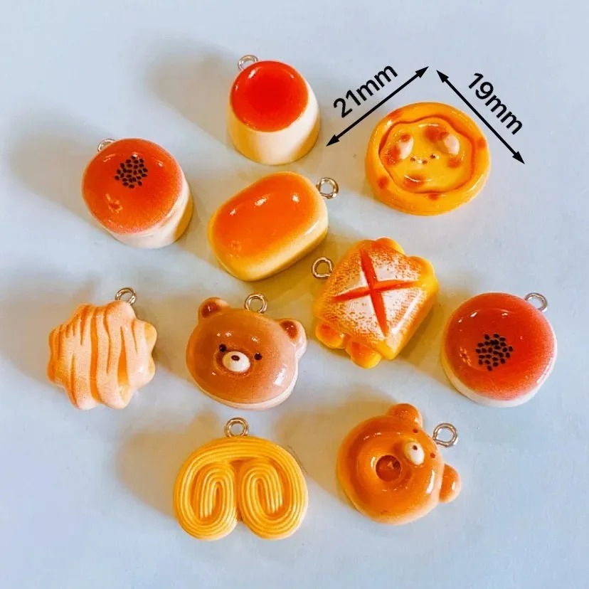 10 шт. милых подвесок из смолы – обзор и цена Food Snacks For Party